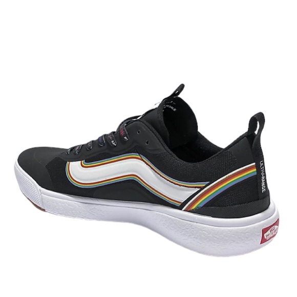 Vans Ultrarange Exo Rainbow Pride Black White Skate Shoes Men's Size 10 - Picture 3 of 7